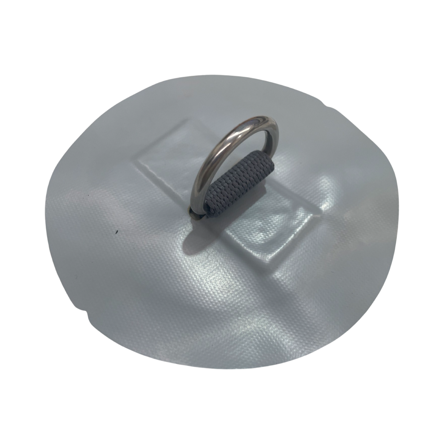 25mm Webbed D-Ring, Light Grey