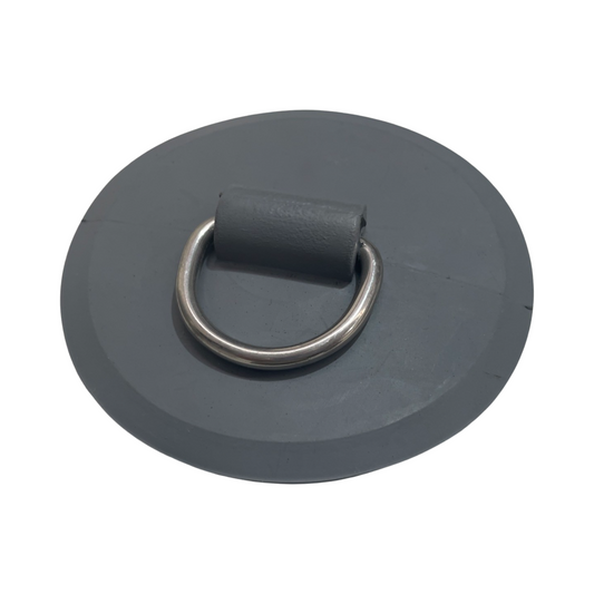 25mm Rubber D-Ring, Grey